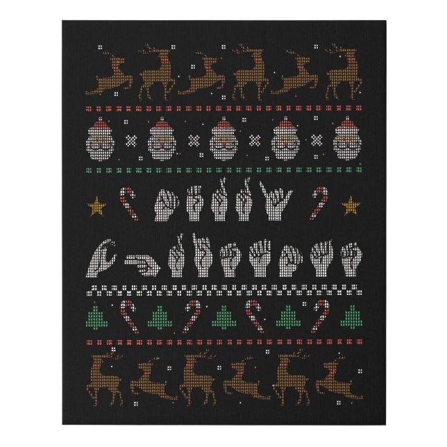 Merry Christmas - ASL American Sign Language II (Front)