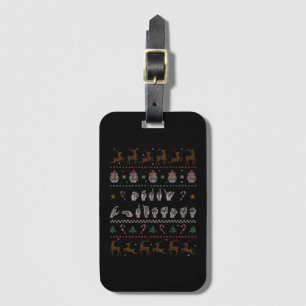 Merry Christmas - ASL American Sign Language II Luggage Tag