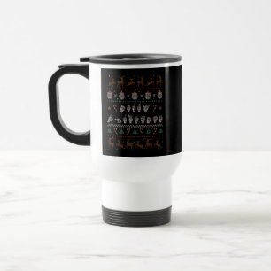 Merry Christmas - ASL American Sign Language II Travel Mug