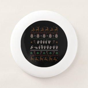 Merry Christmas - ASL American Sign Language II Wham-O Frisbee