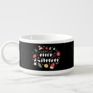 Merry Christmas - ASL American Sign Language III Bowl