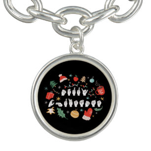 Merry Christmas - ASL American Sign Language III Bracelet