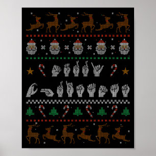 Merry Christmas Asl Sign Language Deaf Pride Sped