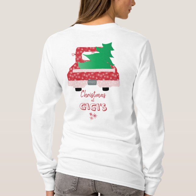 MERRY "Christmas at Gigi's"  T-Shirt (Back)