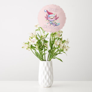 Merry Christmas Axolotl Lights Axolotlmas Tree Balloon