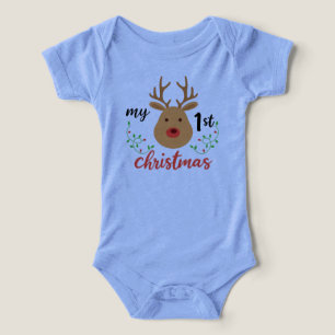 Merry Christmas Baby 1st” T-Shirt. Infant T-shirt