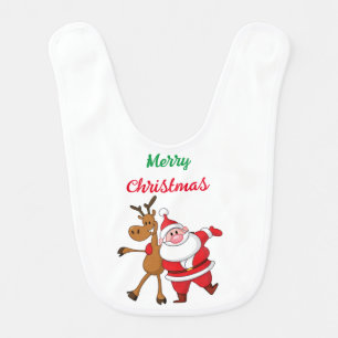 Merry Christmas baby bib