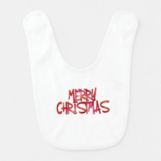 Merry Christmas Baby Bib