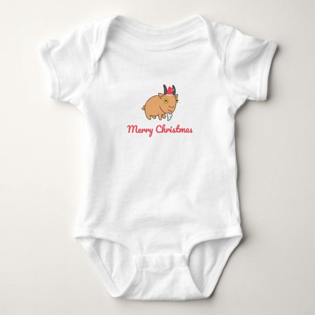 Merry Christmas Baby Bodysuit (Front)