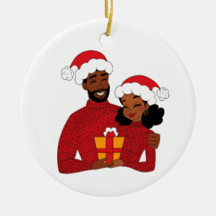 Merry Christmas Baby Red Ceramic Ornament