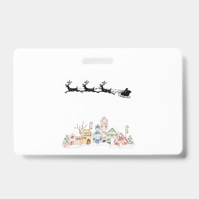 Merry Christmas Badge (Front)