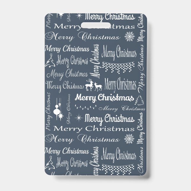 Merry Christmas Badge (Front)