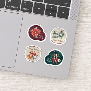 Merry christmas badge collection  sticker