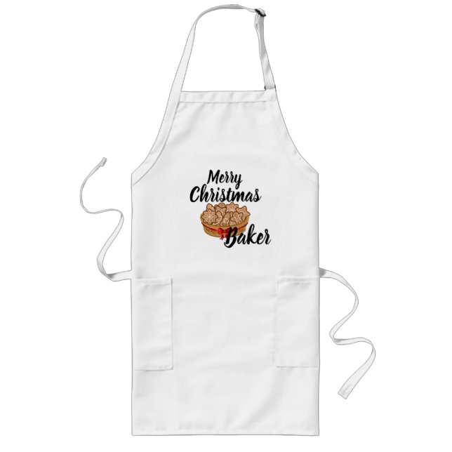 Merry Christmas Baker Apron (Front)