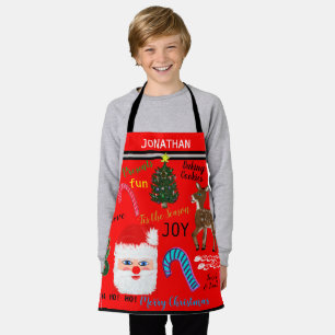 Merry Christmas Baking Memories NAME Apron