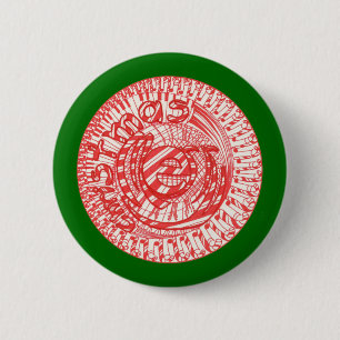 Merry Christmas ball candy canes buttons