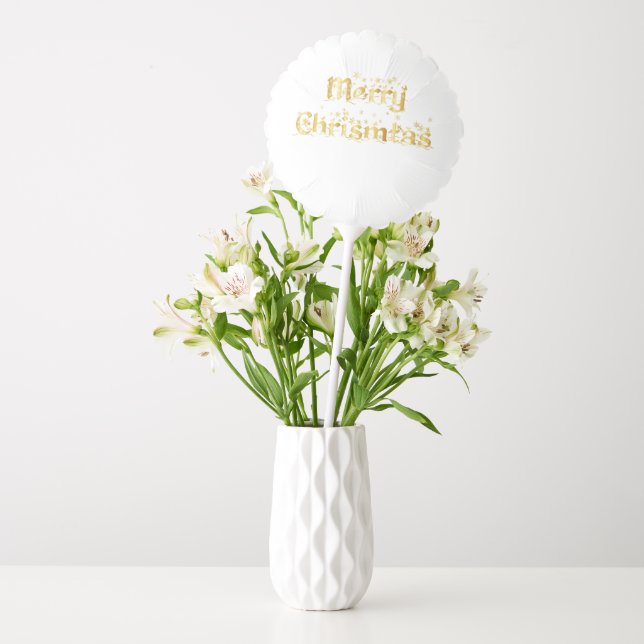 Merry Christmas Balloon (Vase)