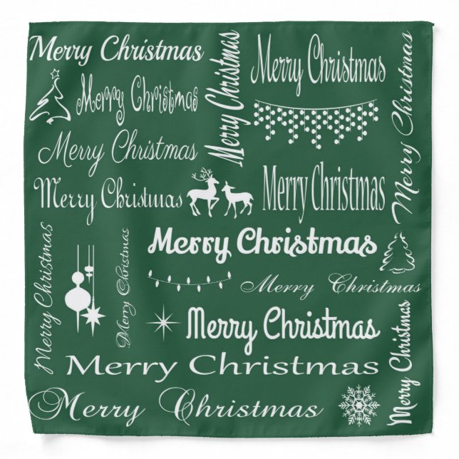 Merry Christmas Bandana (Front)