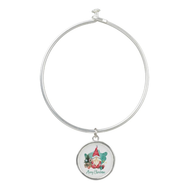 merry christmas bangle bracelet (Front)