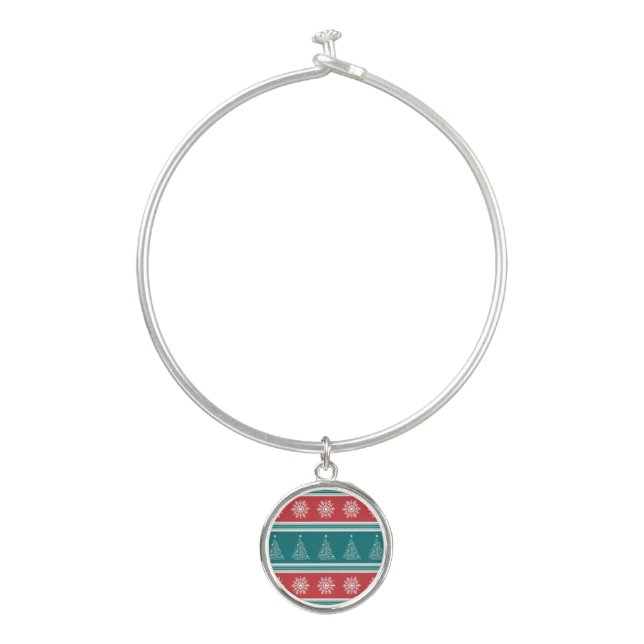 Merry Christmas Bangle Bracelet (Front)
