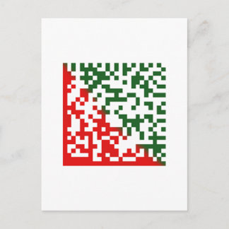 Merry Christmas Barcode Holiday Postcard
