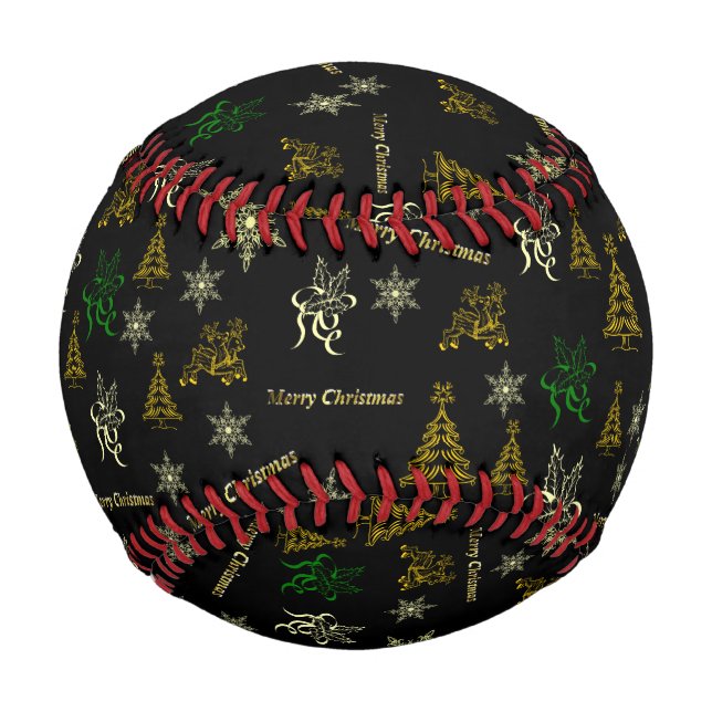 merry christmas baseball (Back)