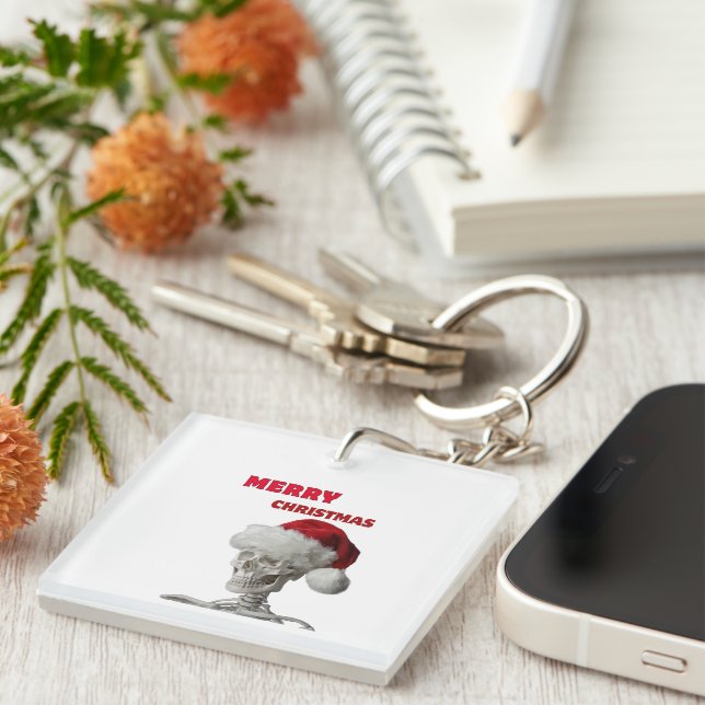  Merry Christmas Basic Long Sleeve T-Shirt Keychain (Front Right)