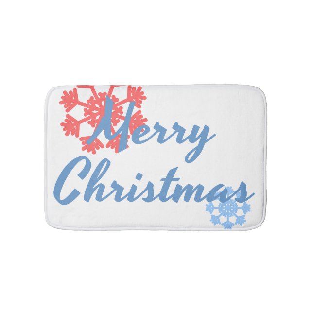 Merry Christmas Bath Mat (Front)
