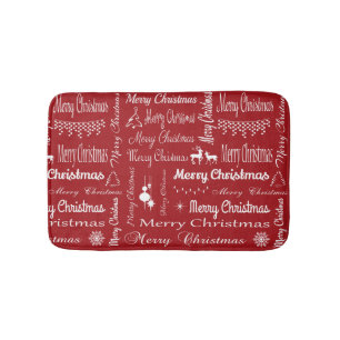 Merry Christmas Bathroom Mat