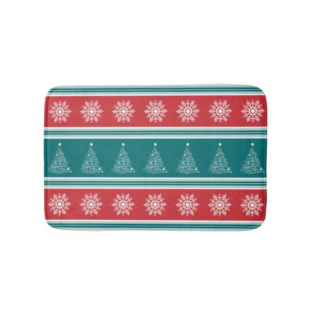 Merry Christmas Bathroom Mat (Front)