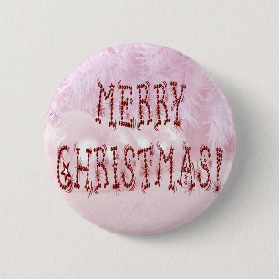Merry Christmas Bauble and Stars Font Button