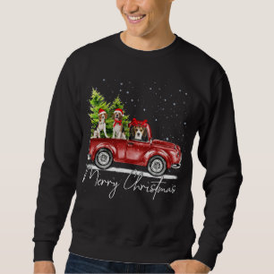 Merry Christmas Beagle Lover Santa Light Reindeer Sweatshirt