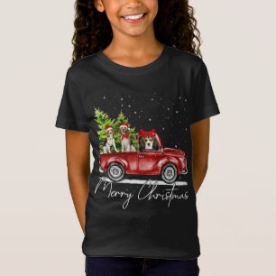 Merry Christmas Beagle Lover Santa Light Reindeer T-Shirt