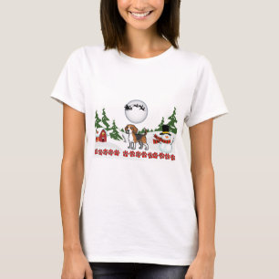 Merry Christmas Beagle Paws T-Shirt
