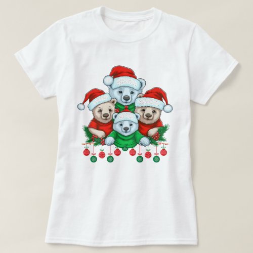 Merry Christmas Bear Squad T_Shirt