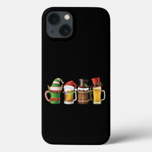 Merry Christmas Beers Drinking Santa Beer Lover iPhone 13 Case