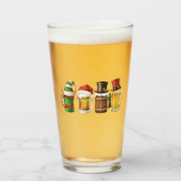 Merry Christmas Beers Drinking Santa Beer Lover