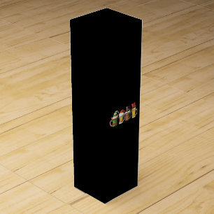 Merry Christmas Beers Drinking Santa Beer Lover Wine Box