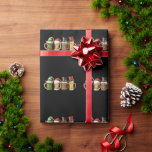 Merry Christmas Beers Drinking Santa Beer Lover  Wrapping Paper<br><div class="desc">Merry Christmas Beers Drinking Santa Beer Lover Xmas Lights</div>