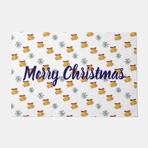 Merry Christmas Bell Doormat