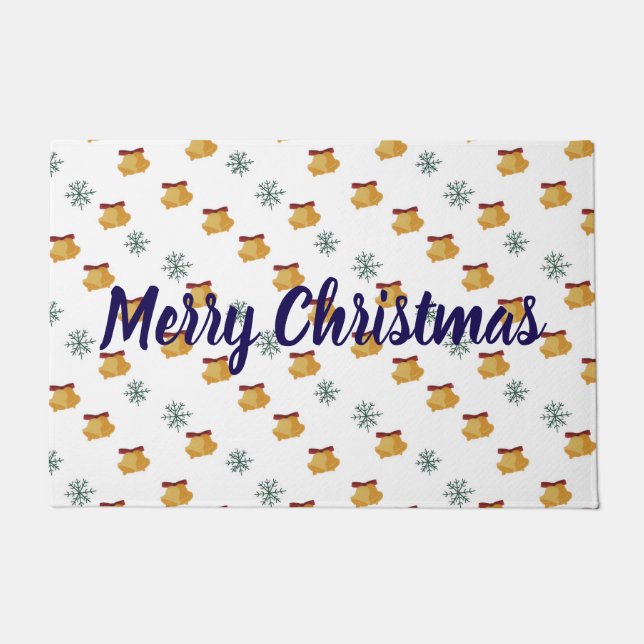 Merry Christmas Bell Doormat (Front)