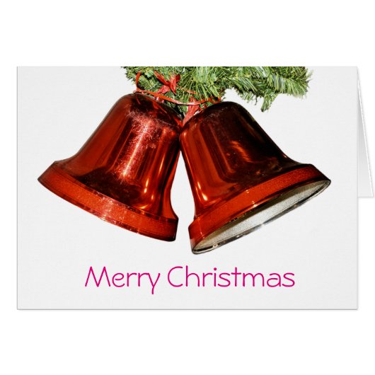 Merry christmas bells cards (Front Horizontal)