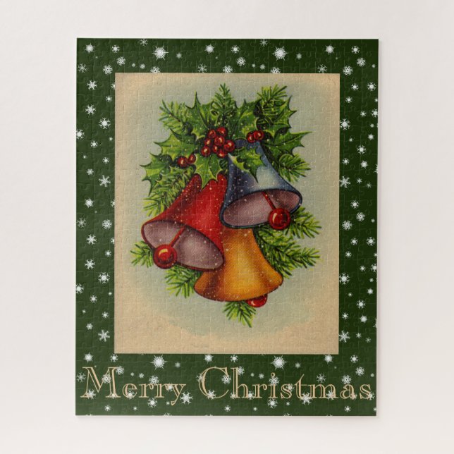 Merry Christmas Bells Puzzle (Vertical)