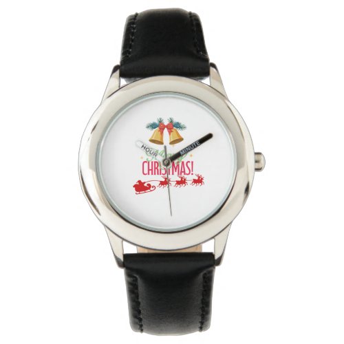 Merry Christmas – Bells & Santa Sleigh Design Watch