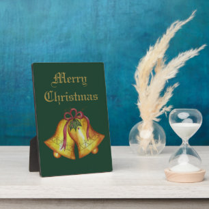 Merry Christmas Bells Sign Decoration Plaque