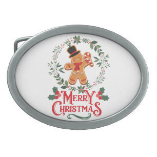 Merry Christmas Belt Buckle