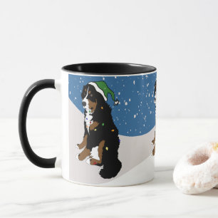 Merry Christmas Bernese Mountain Dog Mug