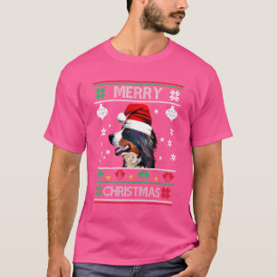 Merry Christmas Bernese Mountain Dog T-Shirt