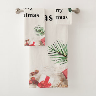 Merry Christmas Best Bathroom Towel Set