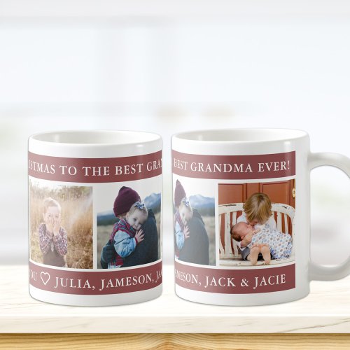Merry Christmas Best Grandma Custom Coffee Mug